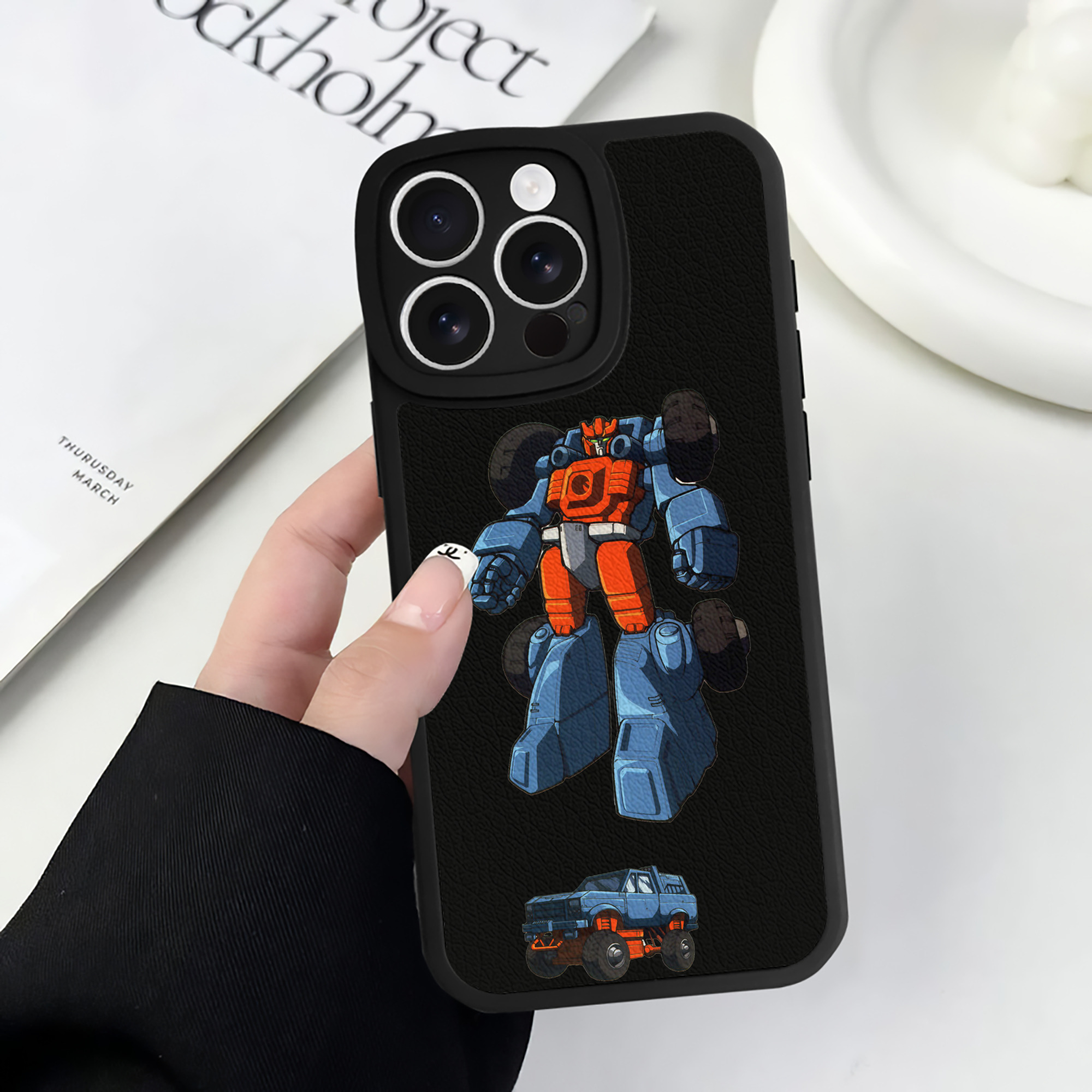 （画像用）  【iPhone 16シリーズ対応】シリコンスマホケース（レザー調） 材質：シリコン